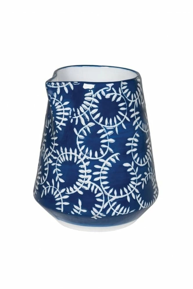 The Home Collection Sprig Print Blue And White Milk Jug 3 The Home Collection Sprig Print Blue And White Milk Jug
