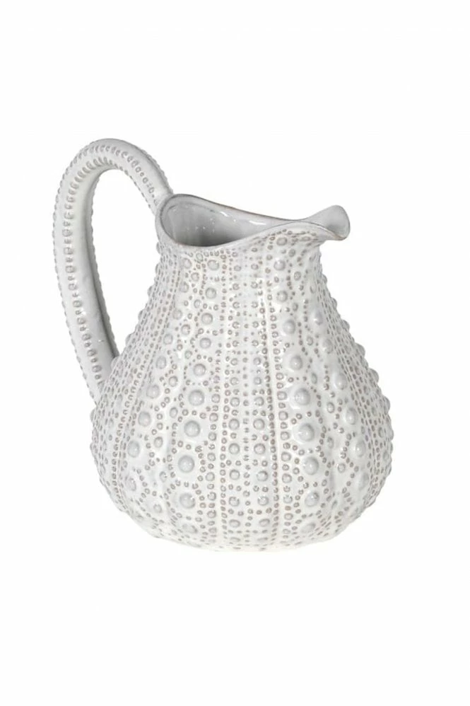 The Home Collection Urchin Effect White Jug 3 The Home Collection Urchin Effect White Jug