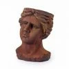 The Home Collection Antiqued Rusted Classical Head Planter 2 The Home Collection Antiqued Rusted Classical Head Planter