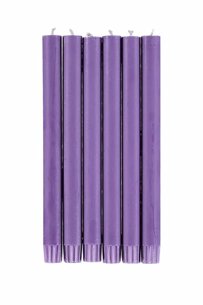 The Home Collection Dinner Candles Set Of 6 In Doge Purple 3 The Home Collection Dinner Candles Set Of 6 In Doge Purple