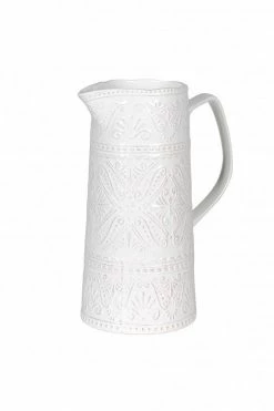 The Home Collection White Pattern Jug
