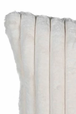The Home Collection Faux Rabbit Cream Cushion