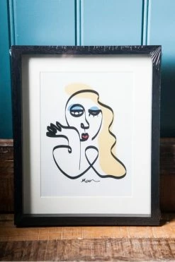 The Home Collection Deco Lady Face Picture Blonde