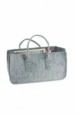 The Home Collection Magazine Holder In Grey