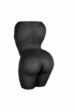 The Home Collection Lady Plant Pot - Black