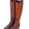 The Home Collection Pair Of Leather Boots Umbrella Stand