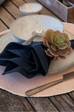 The Home Collection Echeveria Succulent Napkin Ring In Green And Pink