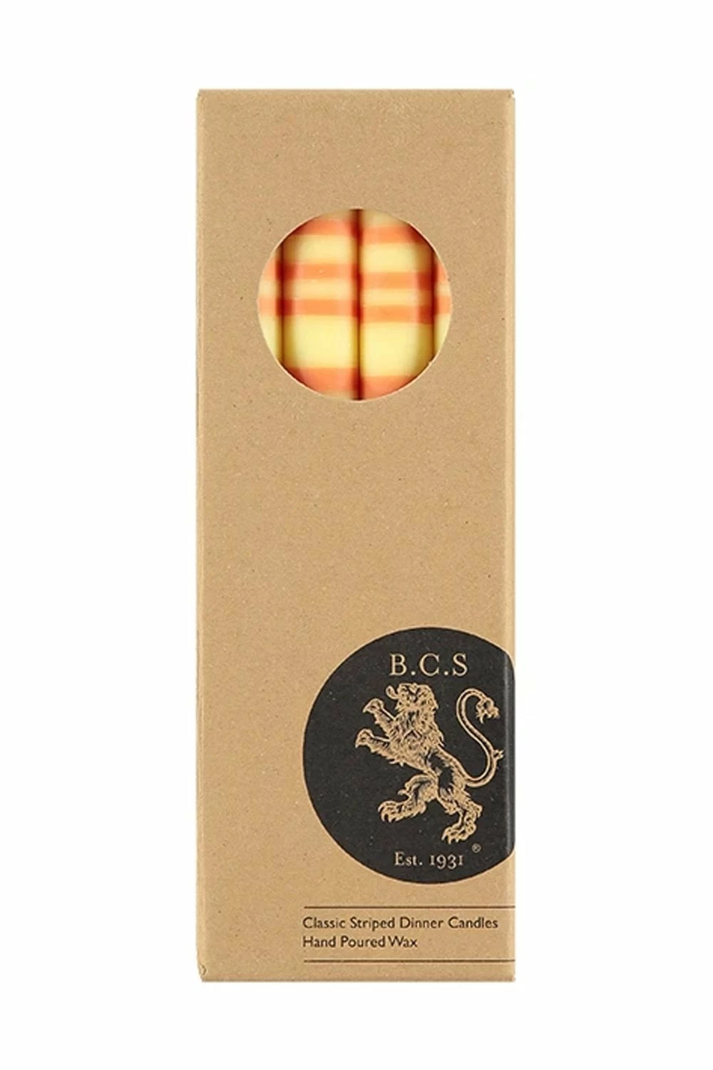 The Home Collection Striped Candle In Jasmine Marigold 4 The Home Collection Striped Candle In Jasmine Marigold