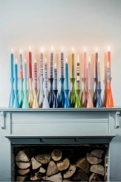 The Home Collection Gull Grey Candle Holder