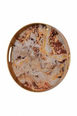 The Home Collection Marble Effect Round Tray 5 The Home Collection Marble Effect Round Tray