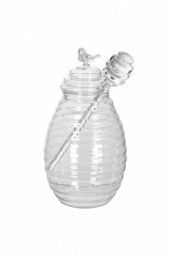 The Home Collection Glass Honey Jar