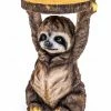 The Home Collection Sloth Holding Trunk Slice Side Table 1 The Home Collection Sloth Holding Trunk Slice Side Table