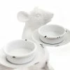 The Home Collection Pair Of Mouse Candle Holders In Rustic White 2 The Home Collection Pair Of Mouse Candle Holders In Rustic White