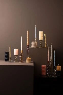 The Home Collection Candle Holder Swirl Bubbles In Moss Green 8 The Home Collection Candle Holder Swirl Bubbles In Moss Green