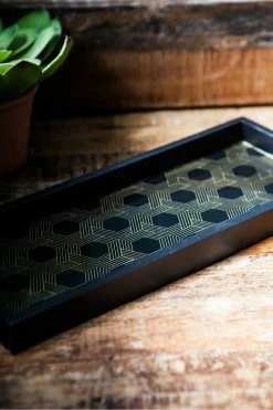 The Home Collection Gatsby Trinket Tray With Hexagonal Print 7 The Home Collection Gatsby Trinket Tray With Hexagonal Print