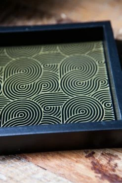 The Home Collection Gatsby Trinket Tray With Swirl Print