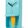 The Home Collection Blue Metal Sardine Tin Pendulum Wall Clock 2 The Home Collection Blue Metal Sardine Tin Pendulum Wall Clock