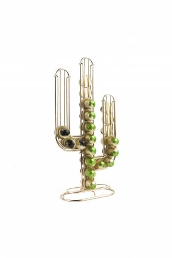The Home Collection Gold Cactus Coffee Pod Holder 3 The Home Collection Gold Cactus Coffee Pod Holder