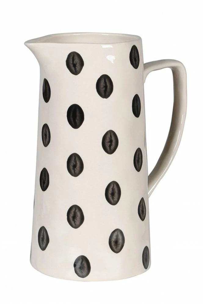The Home Collection Black And White Polka Dotty Jug 3 The Home Collection Black And White Polka Dotty Jug