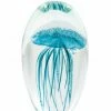 The Home Collection Large Blue Glass Jellyfish Paperweight