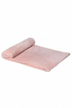 The Home Collection Soft Pink Faux Fur Throw