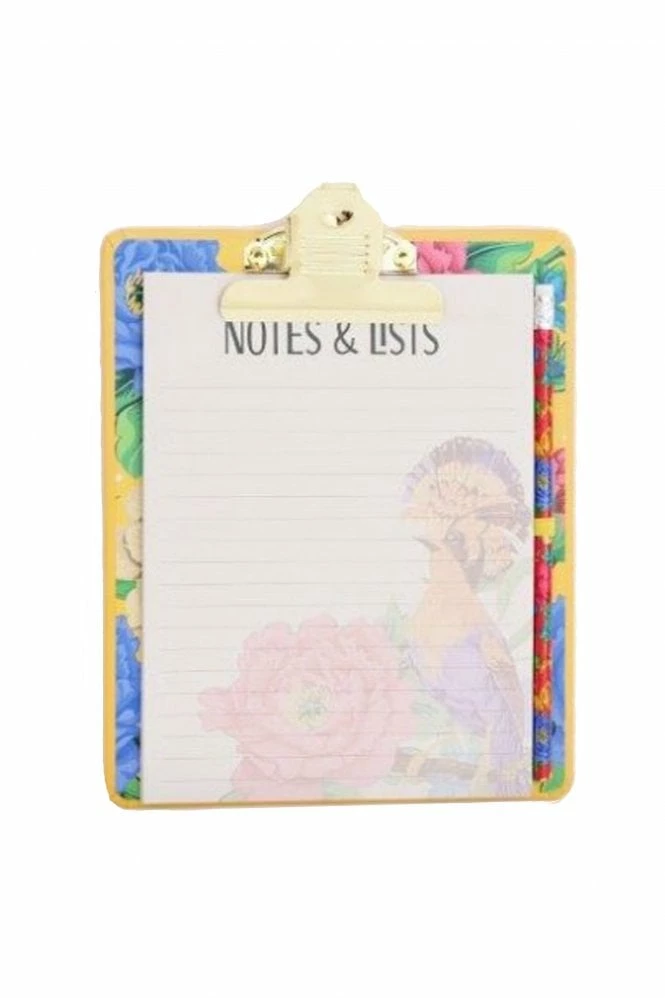 The Home Collection Mexican Floral Clipboard And Pencil 3 The Home Collection Mexican Floral Clipboard And Pencil