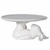 The Home Collection White Ceramic Rabbit Cupcake Plate 2 The Home Collection White Ceramic Rabbit Cupcake Plate