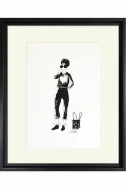 The Home Collection Fashionistas Heart Print