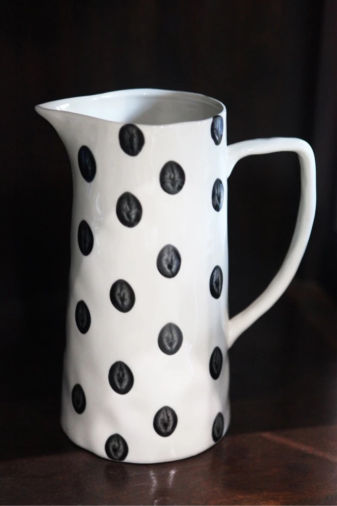 The Home Collection Black And White Polka Dotty Jug 4 The Home Collection Black And White Polka Dotty Jug