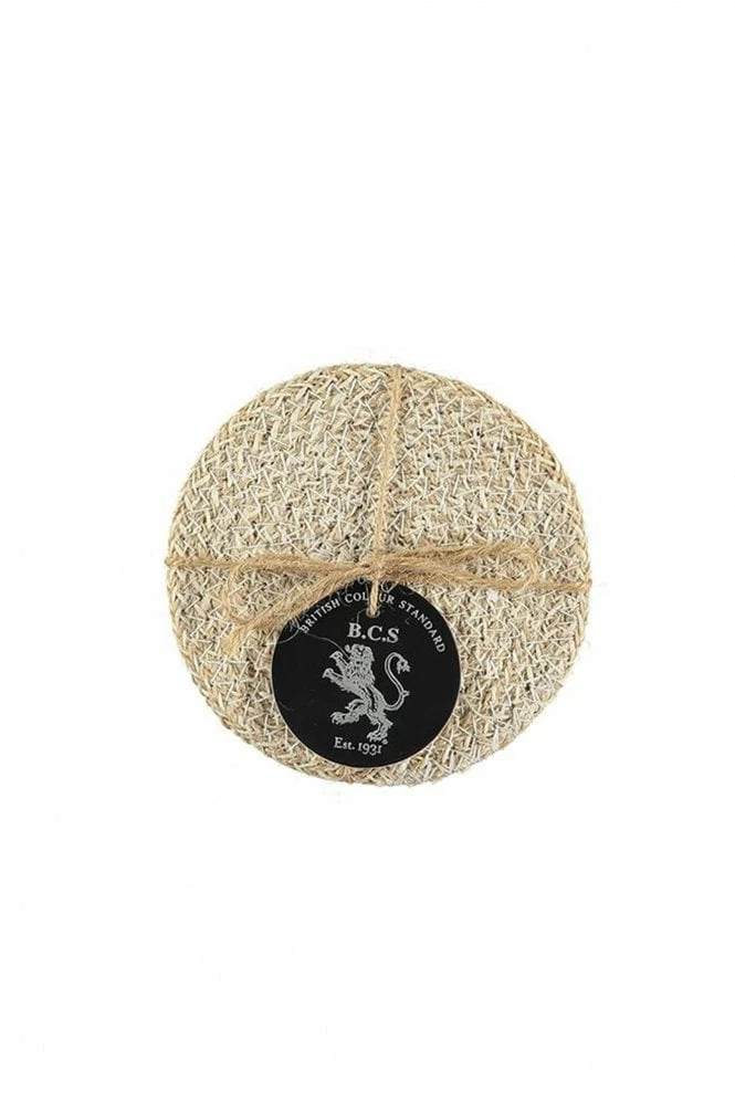 The Home Collection Pearl White Jute Coasters 3 The Home Collection Pearl White Jute Coasters