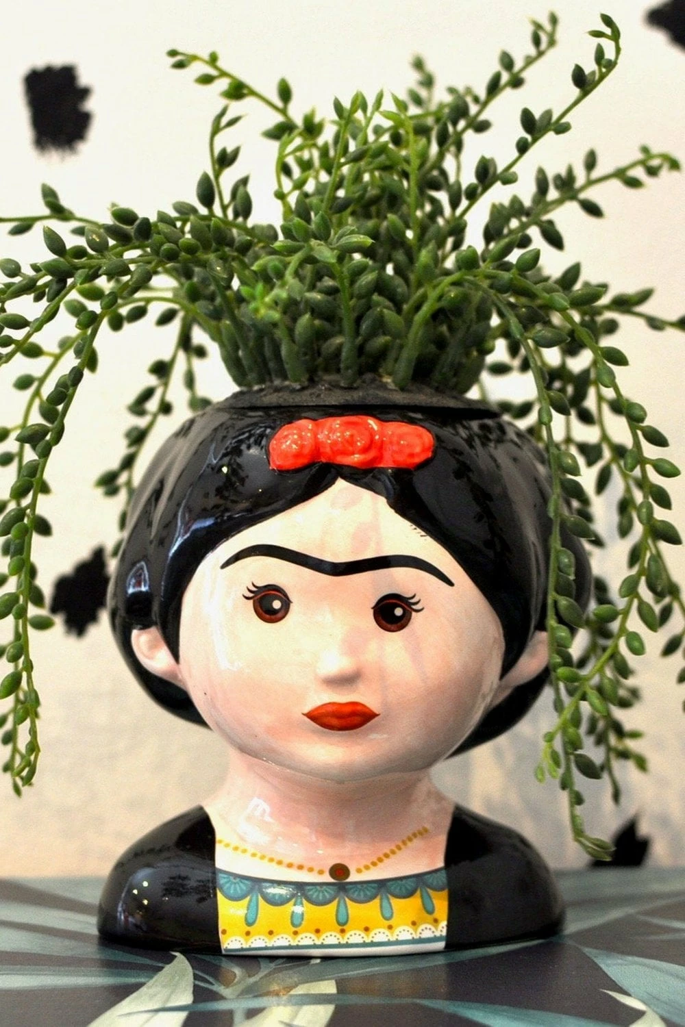 The Home Collection Large Frida Kahlo Ceramic Pot 4 The Home Collection Large Frida Kahlo Ceramic Pot