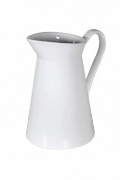 The Home Collection Tall White Ceramic Jug