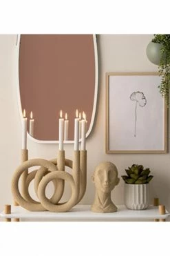 The Home Collection Sand Rings Candleholder
