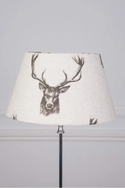 The Home Collection Jersey Short Tapered Drum Lamp Shade Stag