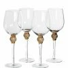 The Home Collection Set Of 4 Gold Diamante White Wine Glasses 1 The Home Collection Set Of 4 Gold Diamante White Wine Glasses
