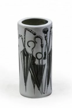 The Home Collection White Ceramic Umbrella Stand