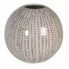 The Home Collection Large Dotty Grey Vase
