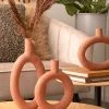 The Home Collection Vase Round Ring - Terracotta 1 The Home Collection Vase Round Ring - Terracotta