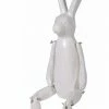 The Home Collection White Wood Effect Jointed Rabbit 1 The Home Collection White Wood Effect Jointed Rabbit