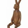 The Home Collection Brown Wood Effect Jointed Rabbit 2 The Home Collection Brown Wood Effect Jointed Rabbit