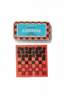 The Home Collection Checkers Travel Board Game
