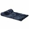 The Home Collection Navy Blue Faux Fur Throw 1 The Home Collection Navy Blue Faux Fur Throw