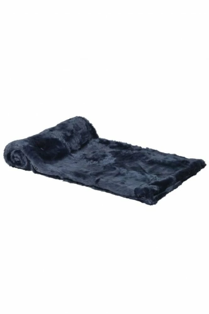 The Home Collection Navy Blue Faux Fur Throw 3 The Home Collection Navy Blue Faux Fur Throw