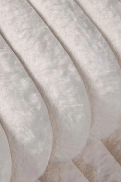 The Home Collection Faux Rabbit Cream Throw