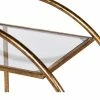 The Home Collection Glass Gold Drinks Trolley 2 The Home Collection Glass Gold Drinks Trolley
