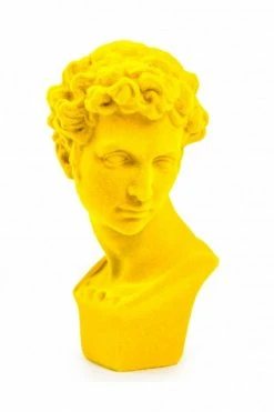 The Home Collection Flock Classic Bust Figure In Yellow