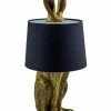 The Home Collection Antique Gold Rabbit Ears Lamp With Black Shade 2 The Home Collection Antique Gold Rabbit Ears Lamp With Black Shade