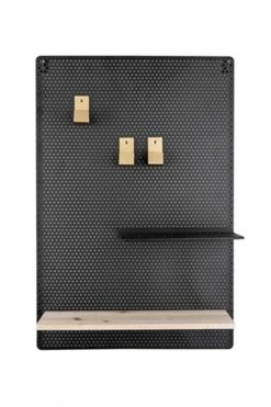The Home Collection Black Memo Board Perky Mesh