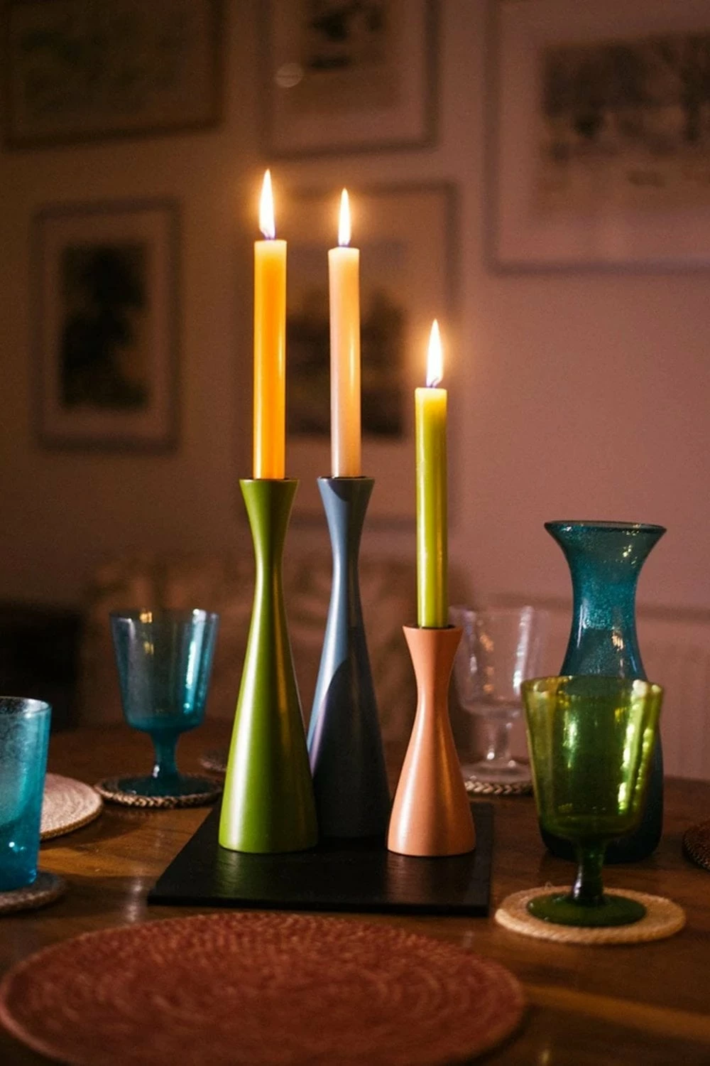 The Home Collection Old Rose Candle Holder 4 The Home Collection Old Rose Candle Holder