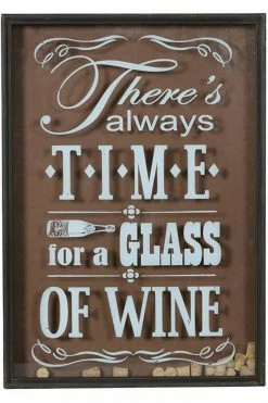The Home Collection Time For Wine Wall Hanging Sign